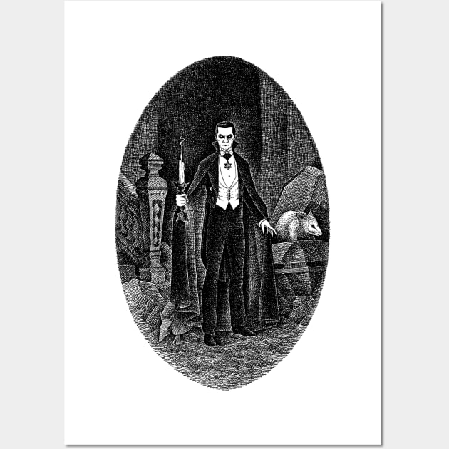 Count Dracula Wall Art by Haunted Nonsense